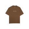 Wordmark Series Solid Color Letter Logo Embroidered Round Neck T-Shirt Unisex T-Shirts Brown DV6466-270