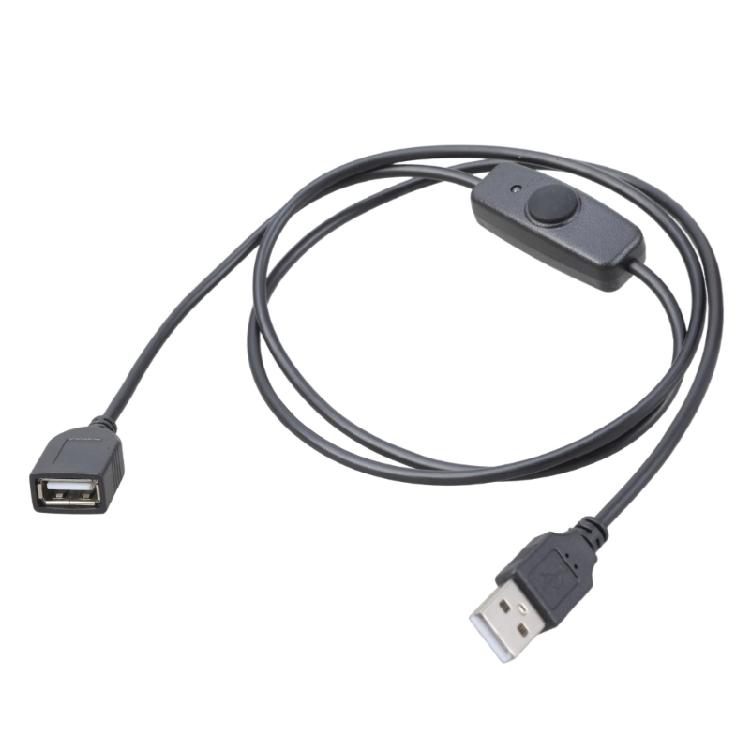 USB 2.0 Удлинительный кабель для веб-камеры, камеры, телефона, мыши, клавиатуры, принтера, жесткого диска, USB-удлинитель с переключателями