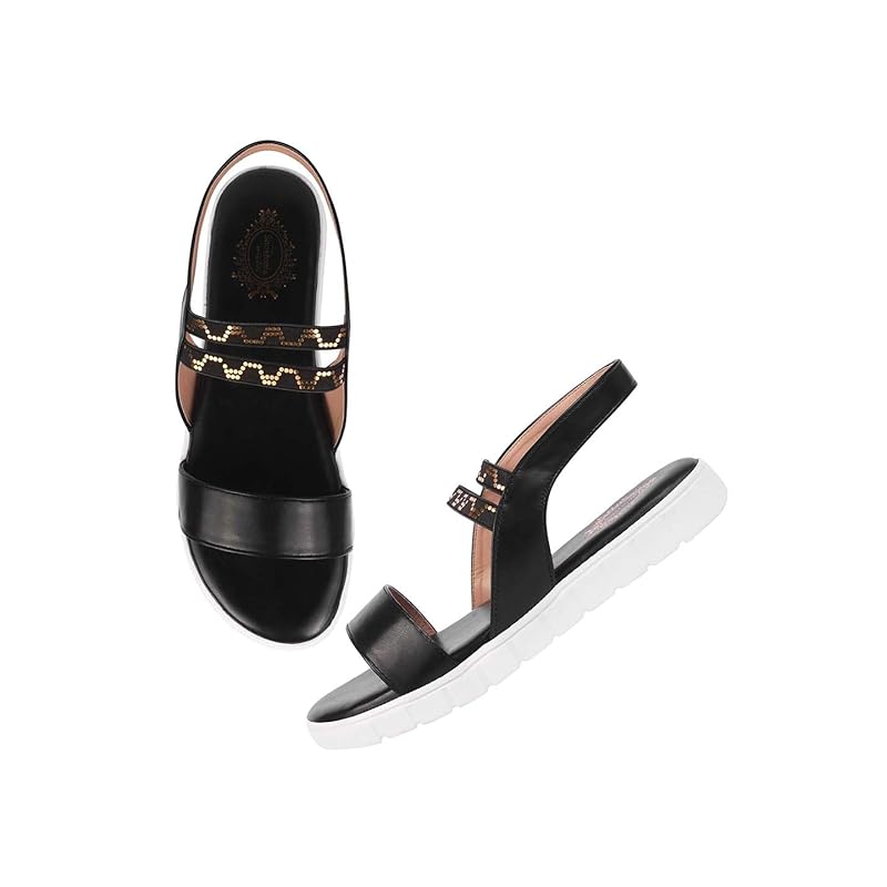 Shoetopia Женские Сандалии Snd-2266-5 Детские UK (Snd-2266-Черный)-EU38