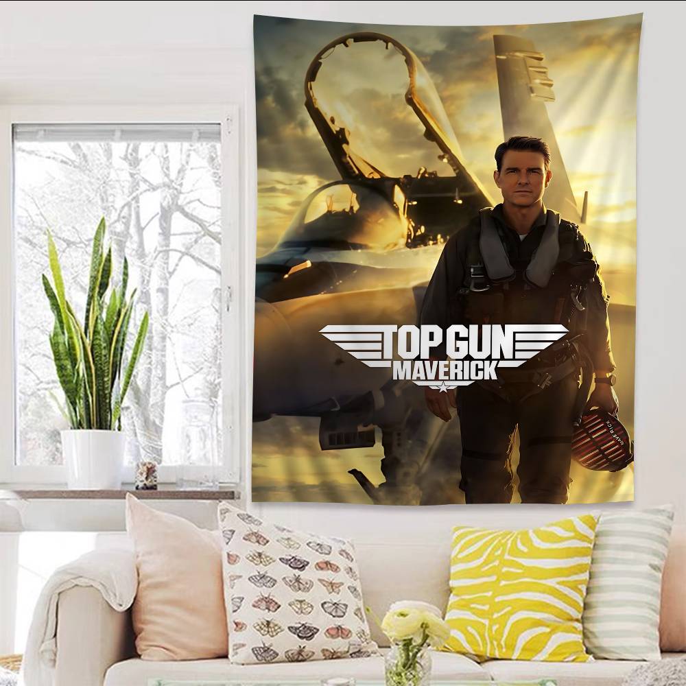Classic Action Movie TTop GGun Colorful Tapestry Wall Hanging Bohemian Wall Tapestries Mandala Wall Art Decor