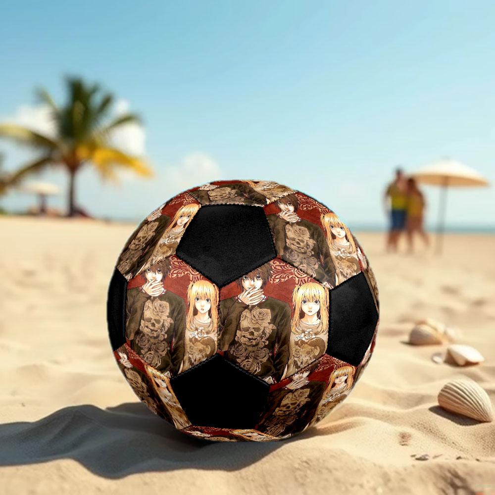 1pc Death Note Soccer Ball Size 5 Indoor Soccer Ball Fashion Colorful Backyard Game - Great For Sports Fans Gift HE9