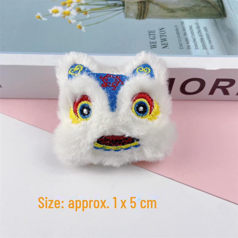 Новогодняя плюшевая брошь в виде змеи и льва, кулон в виде кролика с одеждой, обувью, шляпами - украшение для подарка