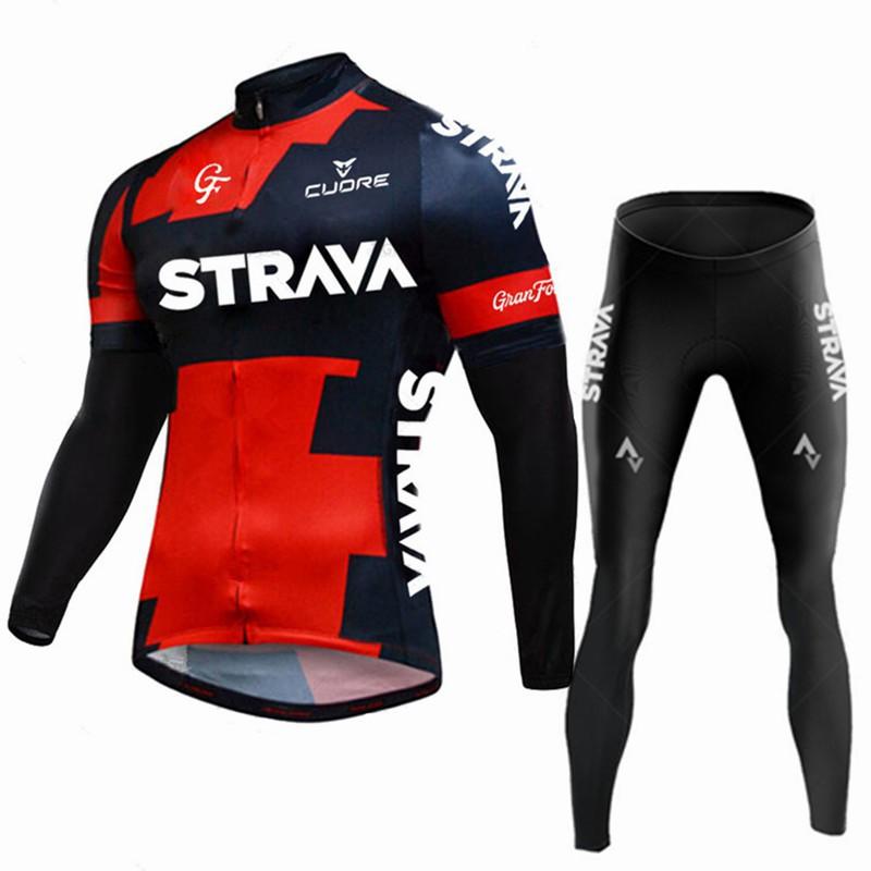 STRAVA Long-sleeved Riding Clothes Mountain Biking Factory Hot Outdoor Breathable Quick-drying