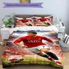 Ronaldo's Cr7 Legend Motion Bedding Set, Breathable Duvet Cover with Pillowcases, Soft Bed Linen for Bedroom Home Decoration, Perfect Festival Birthda