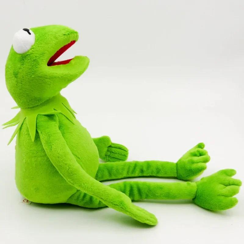 40/60cm Kermit Plush Toy Frogs Doll Stuffed Animal Soft Stuffed Toy Ventriloquist Performance Props For Boys Girls Birthday Gift