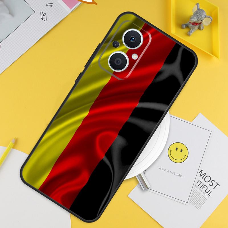 Баннер Флаг Германии Для OPPO Reno 13F 11F 12F 14F 10 11 12 13 14 Pro 8T 7 8 Lite OPPO Find X8 X6 X5 X9 Pro Чехол
