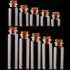 High Quality DIY Cork Stopper Popular Bottle Containers Cheap Decoration Mini 1PC Message Vials Glass Jars Mason Jar Ornaments Small  Accessories