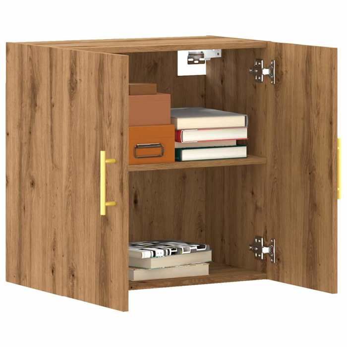 VidaXL Armoire murale chêne artisanal 60x31x60 cm bois d'ingénierie 857301