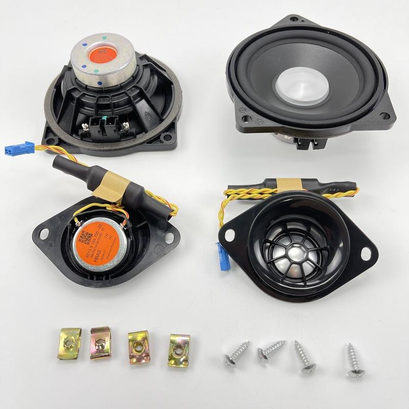 Автомобильная аудиосистема Для BMW E60 E70 E83 E90 E92 F10 F20 F30 F32 F34 G20 G30 Твитер Среднечастотный Низкочастотный динамик Рупорный динамик Музыка Модификация