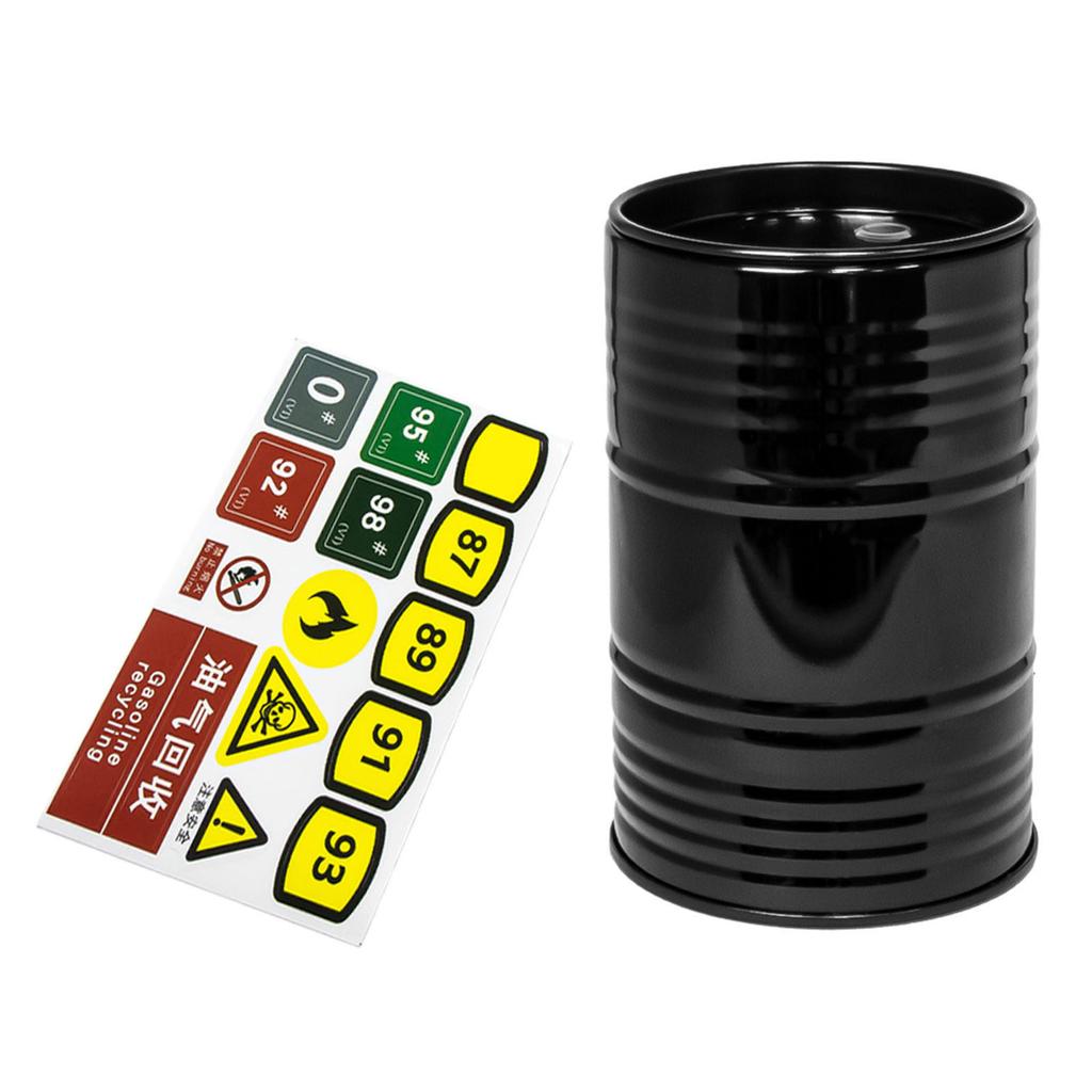 Remote Control Toy Upgraded Accessories Car Decoration Oil Barrel for 1/8 1/10 Vehicle Part Metal Oil Barrel Car Part