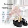 Rechargeable Behind-the-Ear Hearing Aid with Charging Case & Accessories for Seniors.