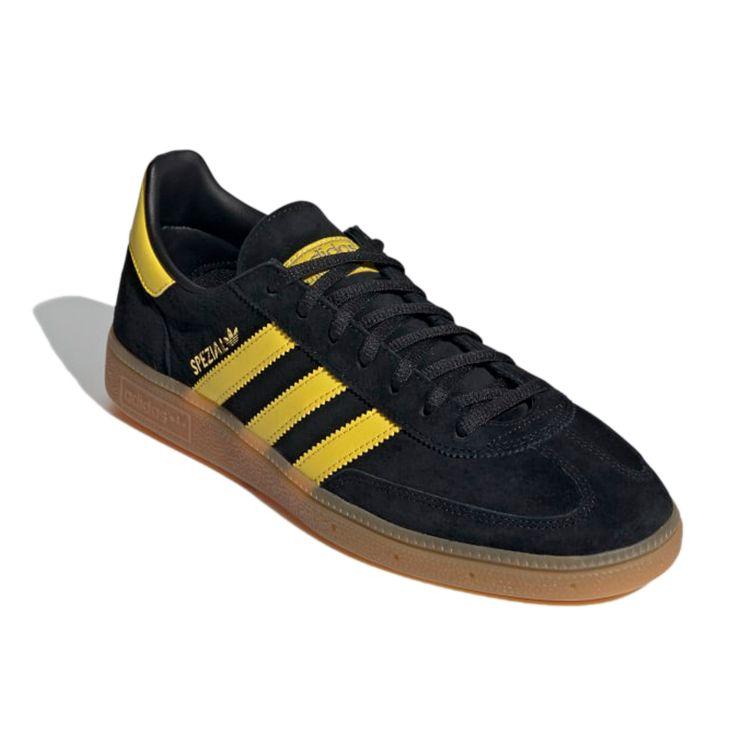 adidas Кроссовки унисекс Handball Spezial черно-желтые Core-черный золотисто-металлик FX5676