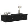 VidaXL Wall Shelf with Drawers Black 80x31x17 Cm Engineered Wood 859951
