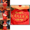 2023 New Year Chinese Style Red Rabbit Mascot Soft Plush Toy Doll Gift