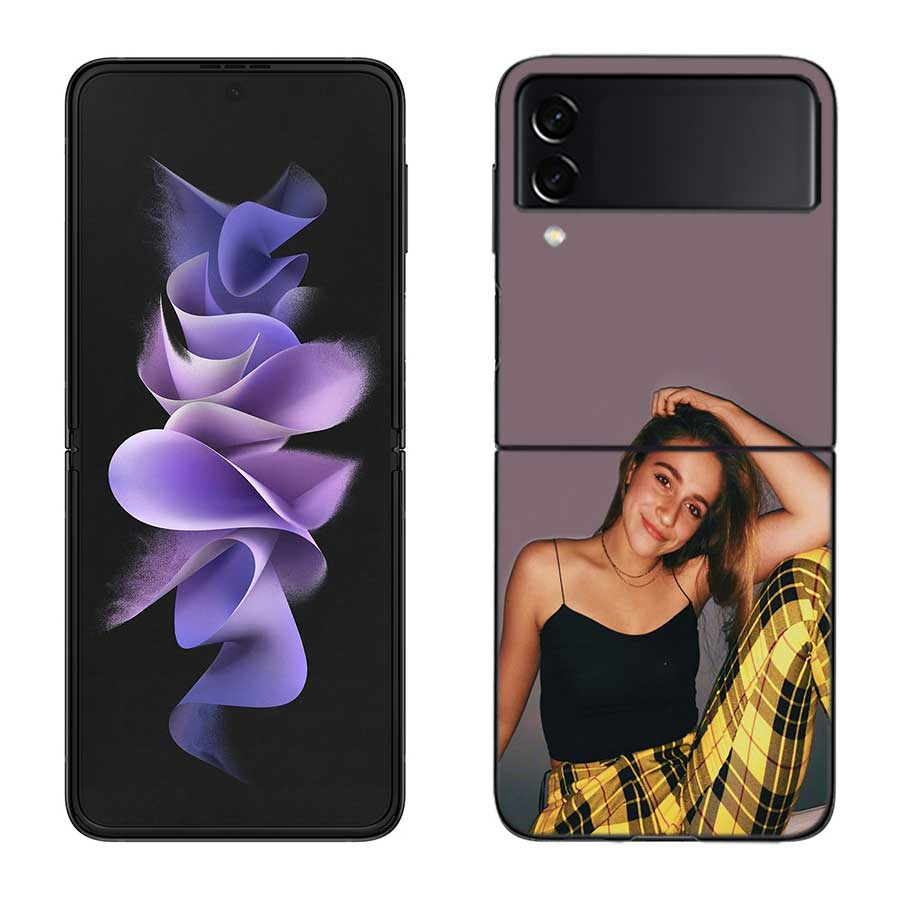 T-Tate Mcrae Its Ok Im OK Phone Case For Samsung Z Flip 7 6 5G Galaxy Z Flip 5 4 3 Black Hard Cell Cover Luxury PC Shell Coque