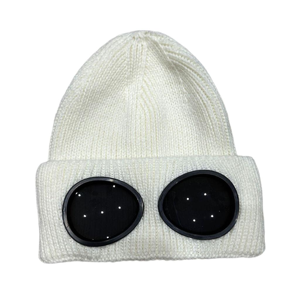 Веселая шапка-череп Вязаная шапка с декоративными очками Шапка-пуловер Унисекс Шапка-череп 2000-е для активного отдыха
