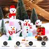 12Pcs Diy Snowman Craft Kit - Clay Snowmen For Christmas Stocking Fillers & Tree Ornaments, Festive Holiday Decorations