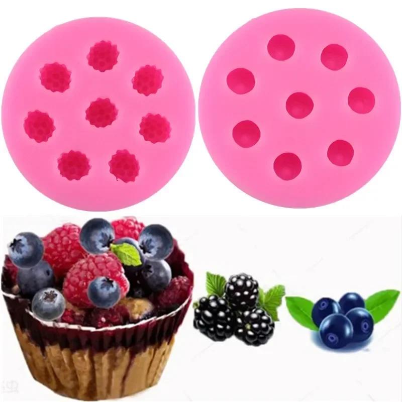 Strawberry, Blueberry, Mulberry, Pineapple, Orange Fondant, Chocolate, Jelly, Candy, Resin, Cake Decorating Tool Silicone Mold