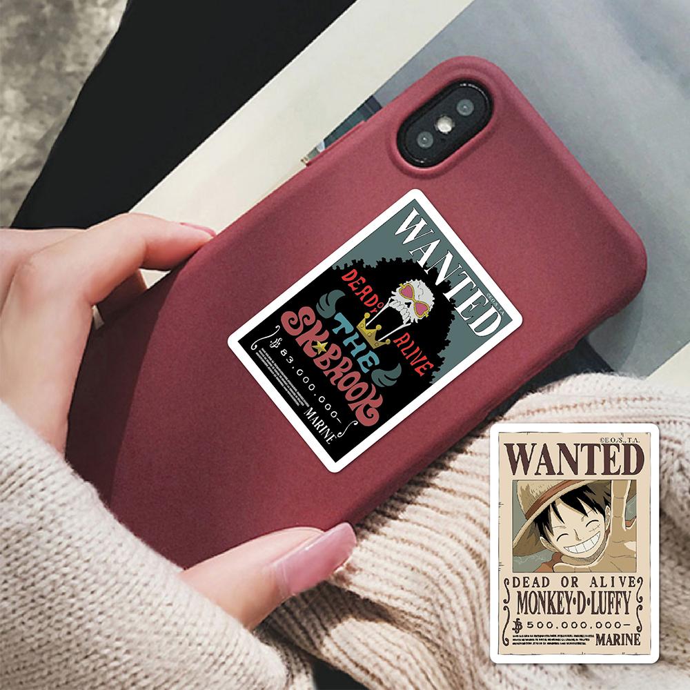 80 шт. Наклейки-постеры Ван Пис Водонепроницаемые аниме-наклейки для багажа, скейтборда