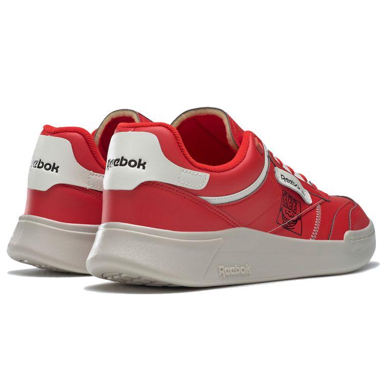 Keith Haring x Reebok Club C Legacy Трехглазая улыбающаяся рожица Унисекс Кроссовки Красный Инстинкт-Красный Мел GZ1459