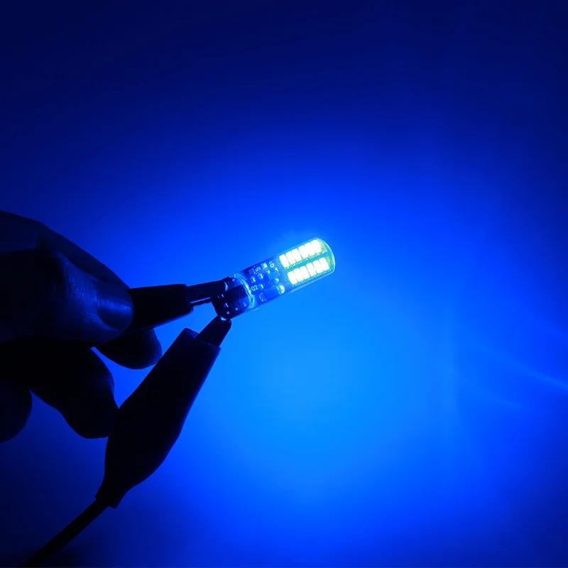 2/4/10pcs LED Silica Gel T10 Light Bulb Flashing Signal Lamp Clearance Lights Position Lamp Strobe Stoplight Warning Taillights Dome Lights 6