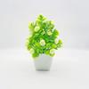 Five Simulate Twenty Roses Flowers Potted Green Plants Decoration Indoor