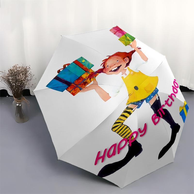 Gift, Automatic Opening and Closing Umbrella, Compact Travel Umbrella, Lightweight and Portable, Suitable for Beach Commuting Business Ide