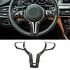 Carbon Fiber Style Car Steering Wheel Trim Cover Fit For BMW M2 M3 M4 M5 X5M F Steering Wheel Decor Accessories