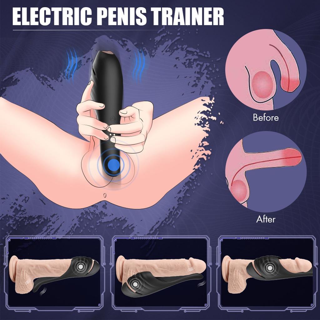 Male Masturbator Penis Vibrator with 9 Vibrations, Men's Glans Training Stimulator, Extends Stamina and Sexual PlaytimeMen's Masturbation Sex Toys