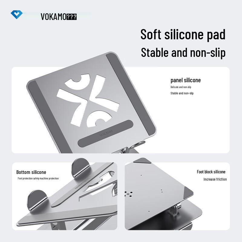 VOKAMO 360° Rotating Height Adjustable Aluminum Laptop Stand