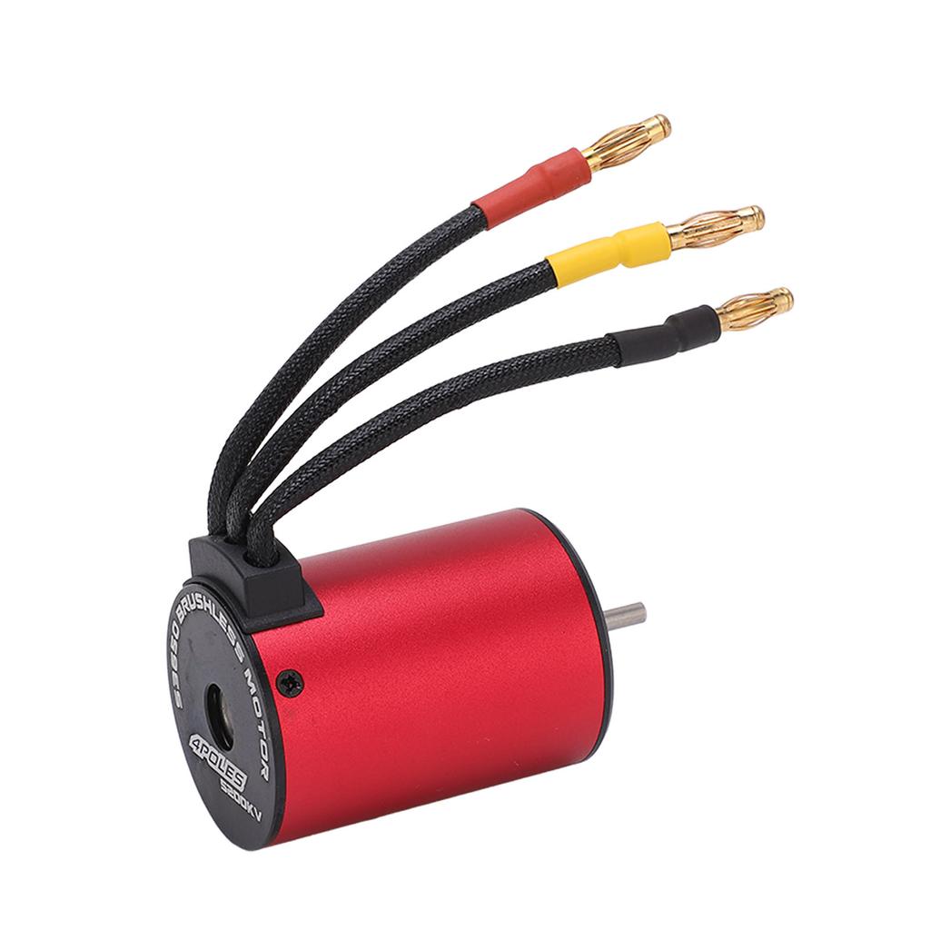S3650 5200KV Brushless Waterproof Motor 4 Pole 12 Slot RC Car Motor Accessory for 110 Remote