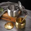 Stainless Steel Seasoning Jar Multi-purpose Condiment Shaker New Can Bottle Storage Box