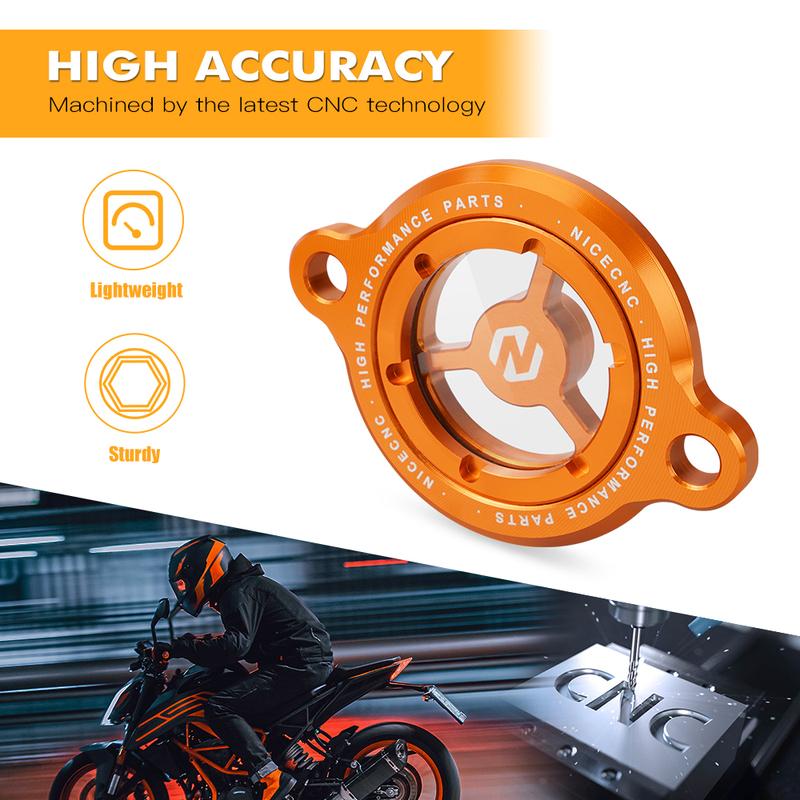 Для KTM 390 Adventure 2020-2023 Крышка масляного фильтра Duke 125 200 250 390 2016-2023 RC 125 200 390 2017-2023 250 Adventure 21-23