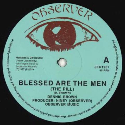 12inch Record DENNIS BROWN / JUNIOR DELGADO - Blessed Are The Men / Cry, Cry JFR1267 Observer/Jah Fi 2019 UK Reggae, Ska & Dub Used