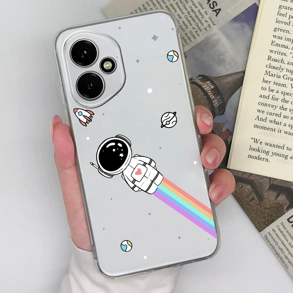 Чехол Для Honor 400 Pro Lite 5G Милый Кот Красивая Бабочка Защитный Прозрачный Задний Чехол Для Honor400 400Pro 400Lite Fundas