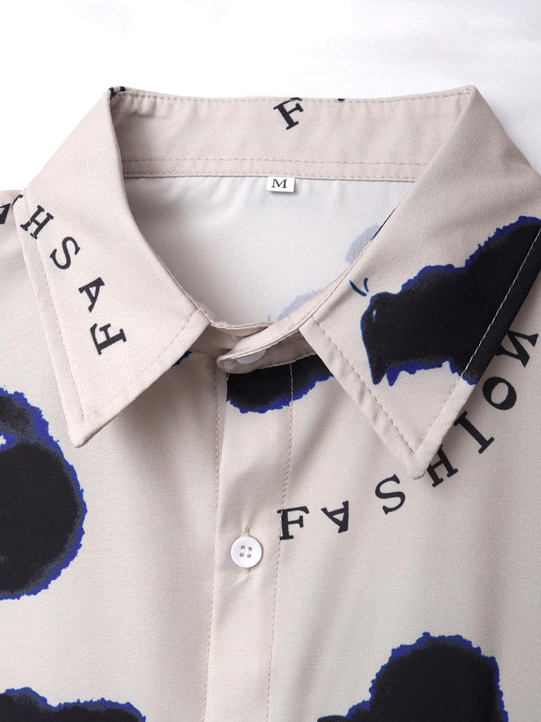 Свободная короткая мужская рубашка с рисунком кота Prinr на Гавайях, повседневная мужская рубашка с американским принтом, летняя универсальная уличная одежда для пар