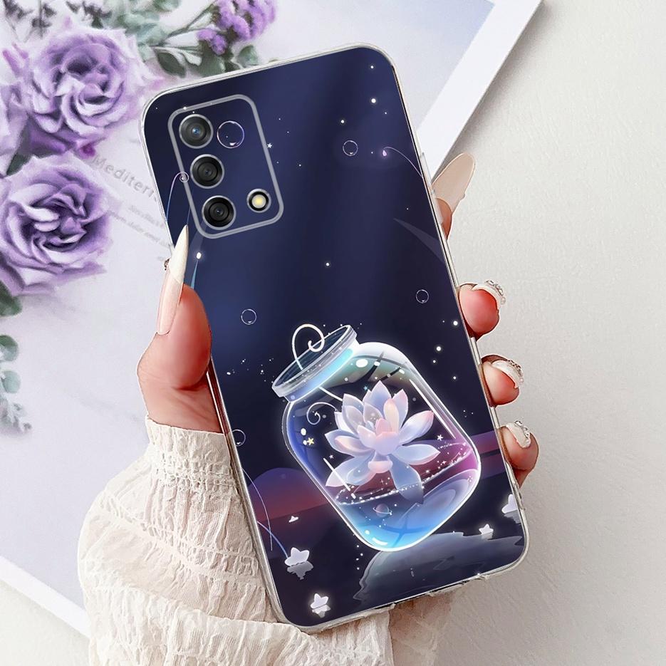 Чехол для Oppo A74 4G Reno 6 Lite CPH2365 Милый Кот Король Лев Расписной Чехол Мягкий Тонкий Чехол для Телефона Для Oppo A95 A 74 Reno6 Lite Сумки