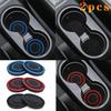 2pcs Non-slip Car Water Cup Pad For Tesla And SUV Sedan Rubber Mat For Bottle Holder Coaster Auto Interior Anti-skid Cup Holders