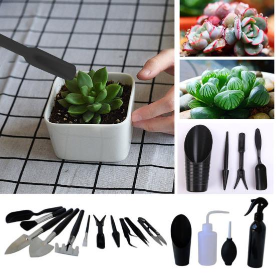15 шт. набор инструментов для посадки суккулентов, лопата для почвы, совок, дырокол, устройство для полива, дрель для удобрений, бонсай, прочный пластиковый садовый набор для легкой посадки