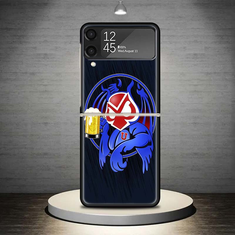 Чехол для телефона с логотипом университета De Chile для Samsung Galaxy Z Flip 7 6 5 4 3 5G Ударопрочный чехол Z Flip7 Flip6 ZFlip5 Flip3 Flip4 L