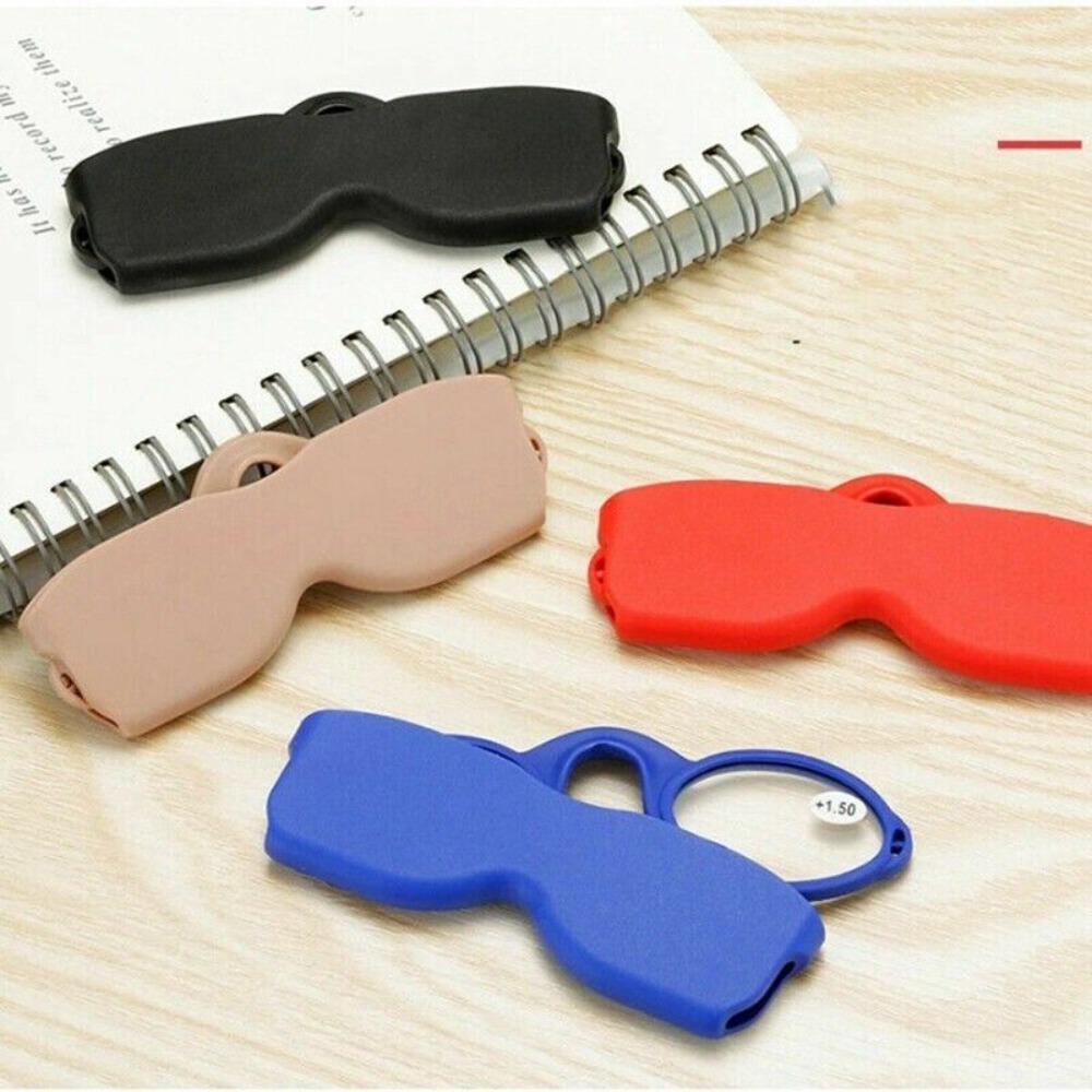 With Case Armless Silicone Nose Clip Portable Reading Glasses