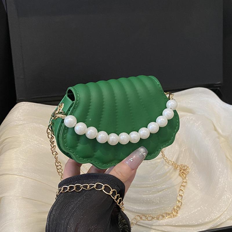 Нишевая сумка-ракушка 2025 лето новая сумка женская мода простая сумка через плечо повседневная сумка-мессенджер