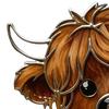Угловой декор для спальни Легкая установка Дизайн подглядывающей коровы Декор углов окон с коровой для гостиной Шкаф Зеркало Каминная полка Камин