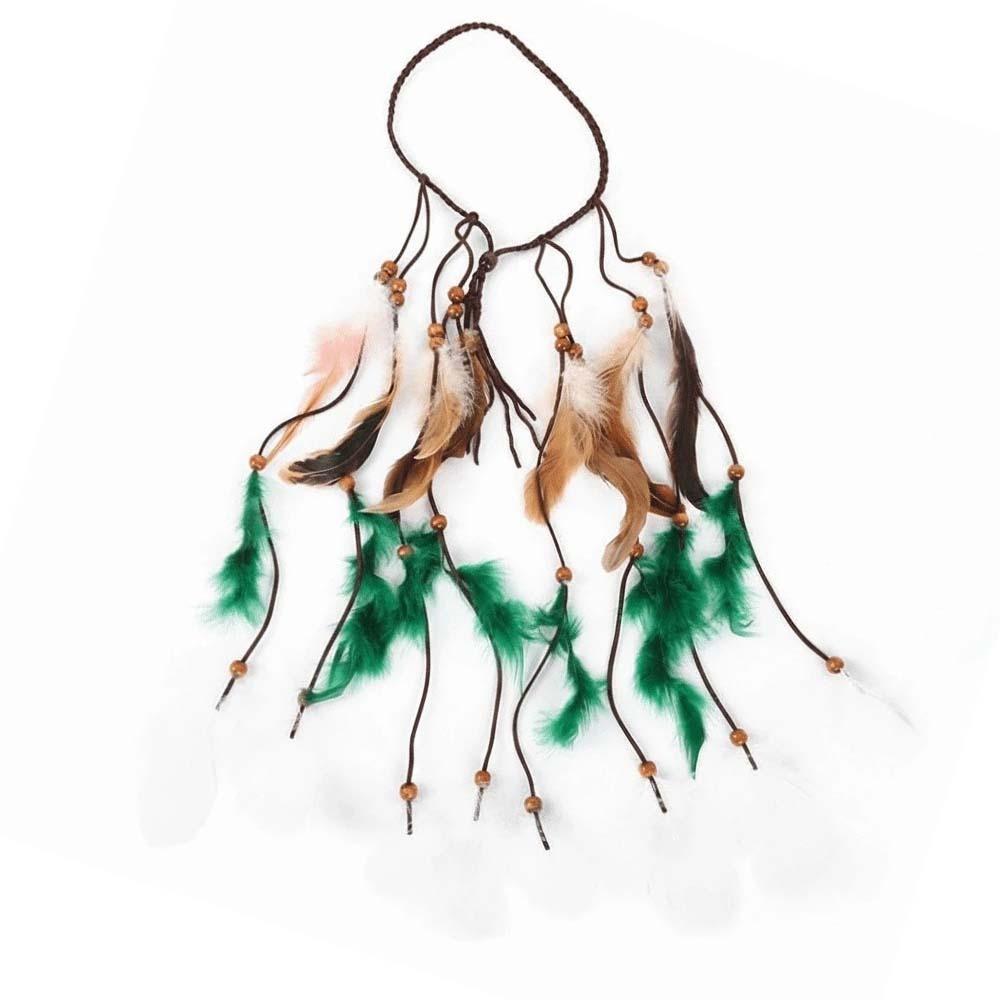 Faux Leather Cord Ethnic Hair Accessories Tribal Headpiece Music Festival Outfit