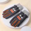 Kids Winter Gloves Windproof Cartoon Ski Gloves with Elastic Cuffs Cold Weather Warm Gloves for