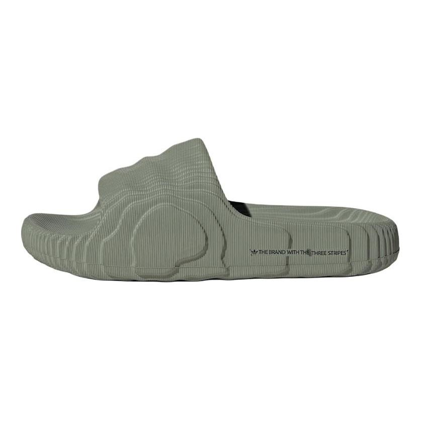 adidas Женские кроксы Adilette 22 'Серебристо-зеленые' Женские IG8264