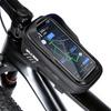 Bike Phone Bag Waterproof Top Tube Bag Bicycle Touchscreen Phone Mount Bag Cycling Frame Bag Fits