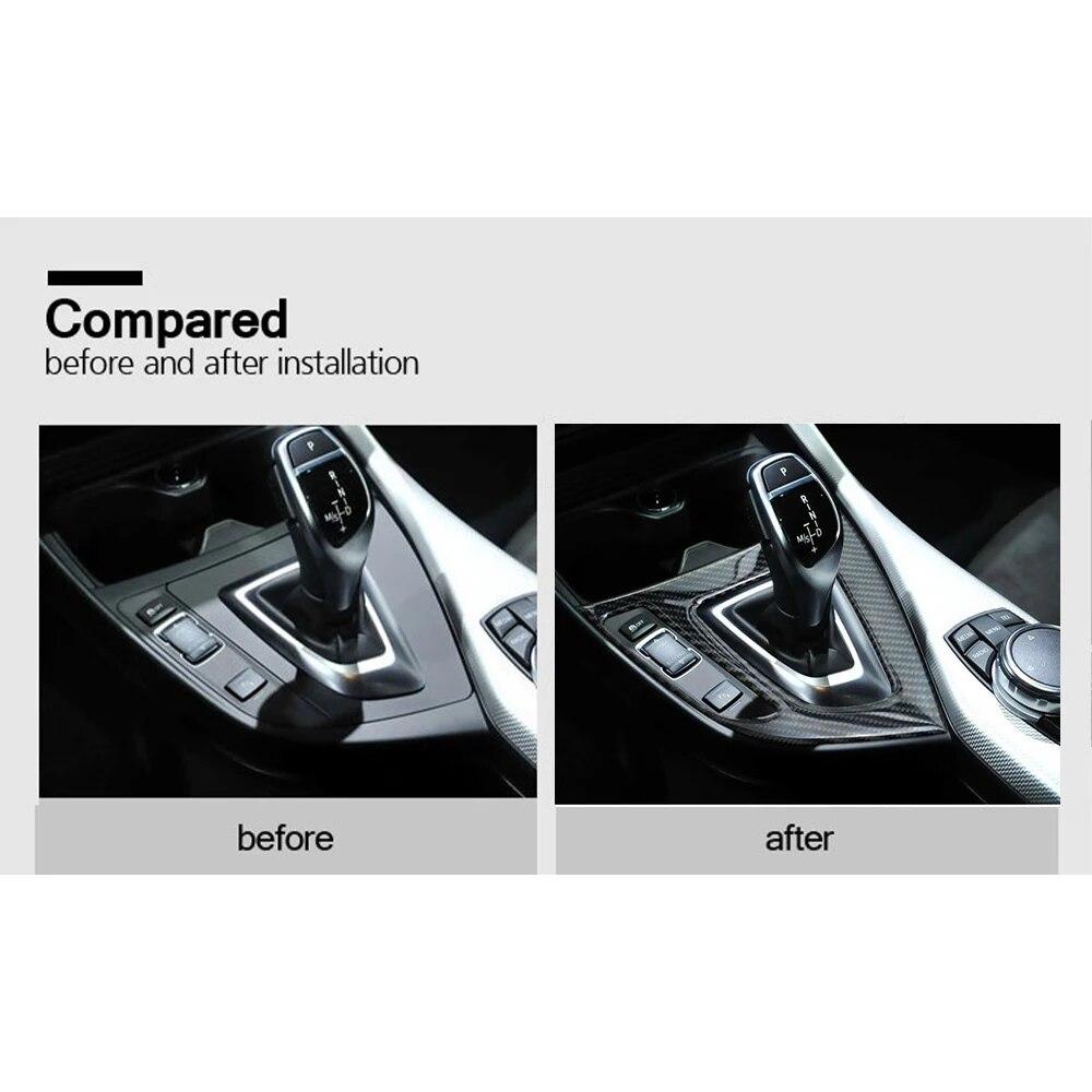 Для BMW 1 серии F20 F21 116i 118i 2 серии F22 F23 углеродное волокно переключения передач ABS панель крышка наклейка аксессуары для интерьера