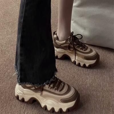 Обувь для папы, девушка, зима 2025, новые популярные модели, универсальные, усиливающие бархатные студенческие тенденции, повседневная обувь для знаменитостей из Интернета