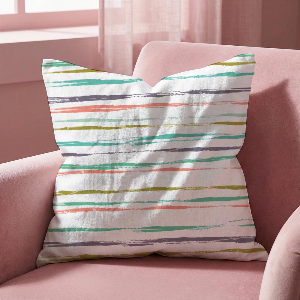 Stripes intersecting Cushion Cover MultiScene Pillow Cover for Home  Car  Reversible Soft  Durable for Daily Use